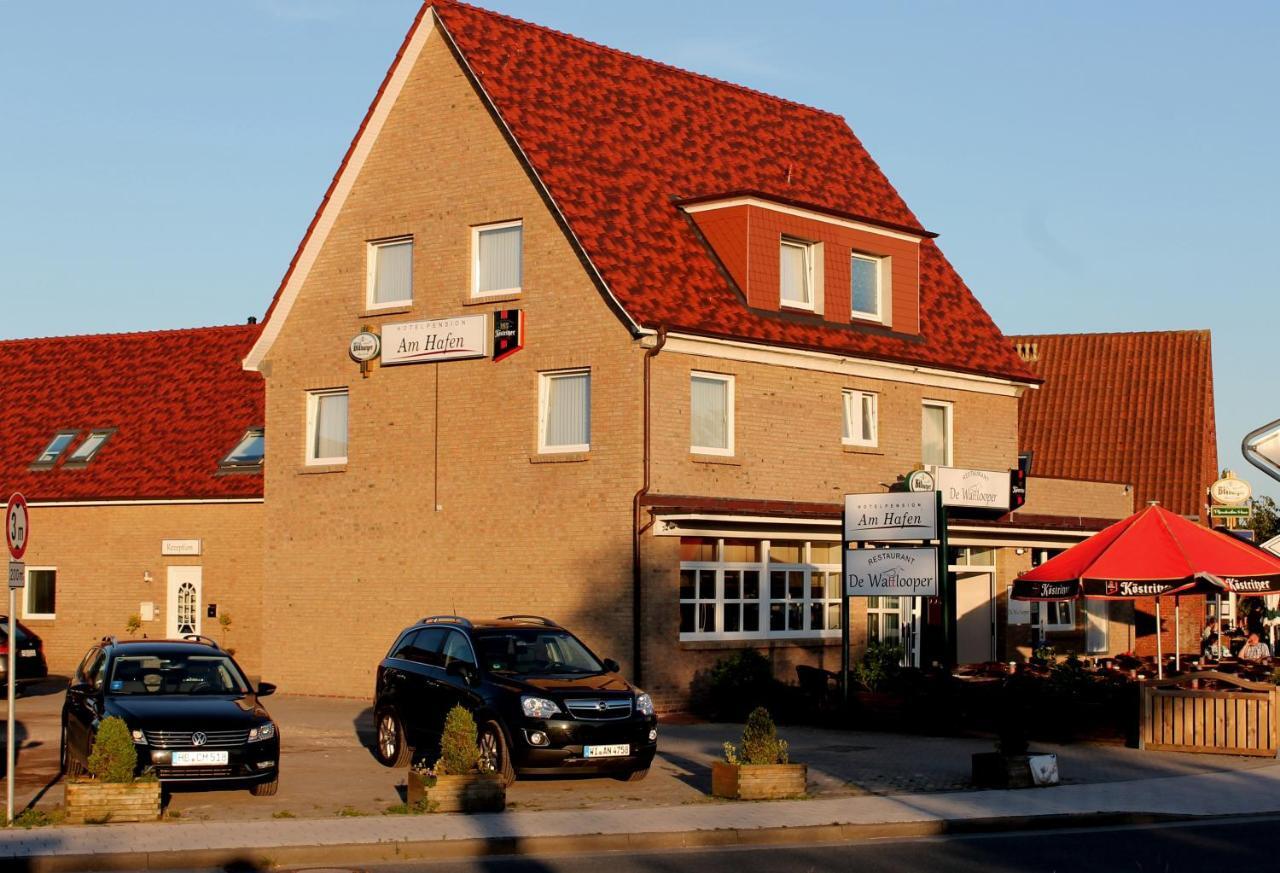 Hotel Pension Am Hafen Norddeich  Exteriör bild